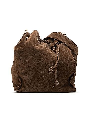 Chanel CC Suede Bucket Bag (view 1)