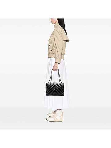 Saint Laurent Medium Matelasse Calfskin Monogram LouLou Shoulder Bag (view 2)