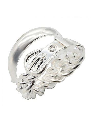 Hermès Hermes HERMES Boucles Sellier Inflexible Ring - Ring/Finger Jewelry Sterling Silver 925 Women's Tone (view 1)