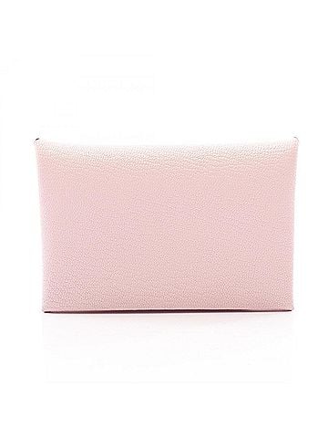 Hermès Hermes Calvi Wallet - Coin Purse, Leather, Chevre Pink (view 1)
