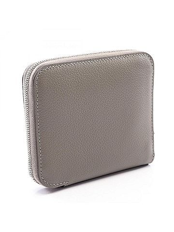 Hermès Hermes Azap Compact Silk In Round Wallet, Leather, Evercolor, Women's, Gray (view 2)