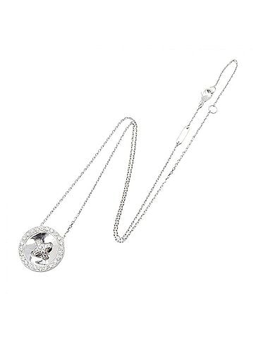 Van Cleef & Arpels Van Cleef & Arpels Boutonniere Diamond Necklace, 18K White Gold (18KWG), Diamond, Women's, Silver Tone, Clear Tone (view 2)