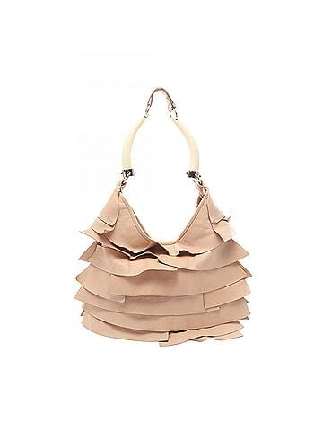 Yves Saint Laurent Yves Saint Laurent Tropez Shoulder Bag/Handbag, Leather, Women's, Beige (view 1)