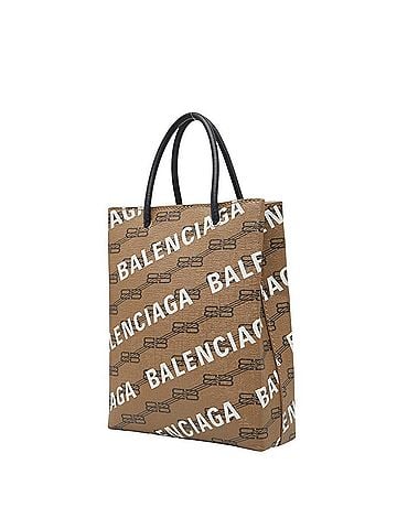 Balenciaga Balenciaga Large Shopping Bag, Handbag/Shoulder 2-Way, 693805, Brown/Black Leather, Women's, BALENCIAGA (view 2)
