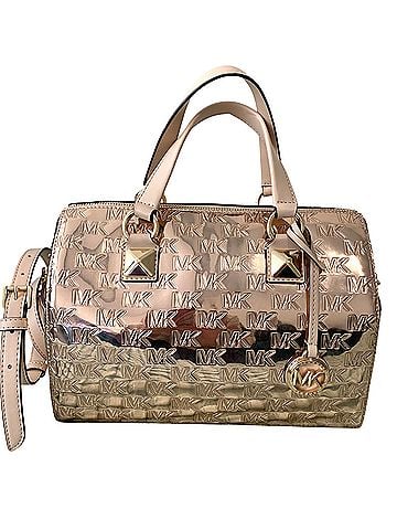 Michael Kors Grayson Patent Leather Duffel Bag  Leather Satchel (view 1)