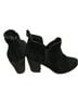 Label 100% Faux Suede Black Ankle Boots Size 8 - photo 1