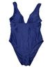 Quince Solid Blue One Piece Swimsuit Size M - photo 1