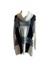Pendleton 100% Merino Checkered-gingham Black Gray White Pullover Sweater Size L - photo 1
