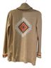 Pendleton 100% Cotton Aztec Or Tribal Print Tan Orange Cardigan Size S - photo 2