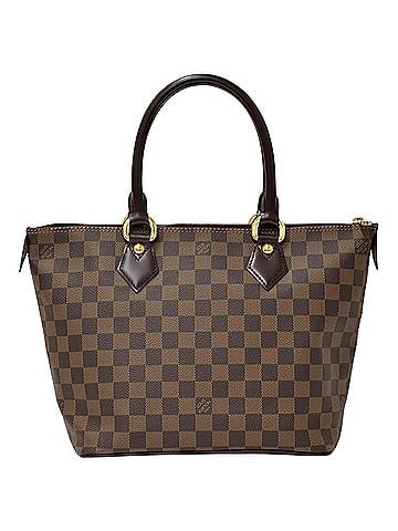 Louis Vuitton Louis Vuitton LOUIS VUITTON Damier Women's Handbag Saleya PM Ebene Brown Tote Bag N51183 (view 2)