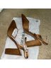 Journee Collection 100% Suede Tan Brown Heels Size 10 - photo 6