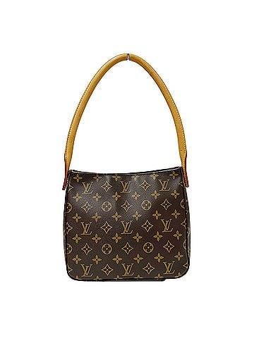 Louis Vuitton Louis Vuitton LOUIS VUITTON handbag, Monogram, women's brand shoulder bag, Monogram canvas Looping MM, M51146, brown, one-shoulder bag. (view 1)