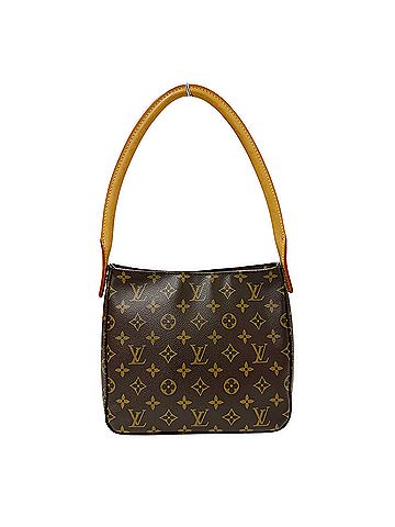 Louis Vuitton Louis Vuitton LOUIS VUITTON handbag, Monogram, women's brand shoulder bag, Monogram canvas Looping MM, M51146, brown, one-shoulder bag. (view 2)
