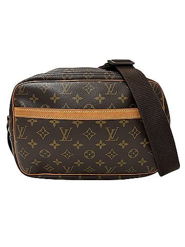 Louis Vuitton Louis Vuitton LOUIS VUITTON Handbag Monogram Women's Men's Brand Shoulder Bag Canvas Reporter PM M45254 Brown (view 1)