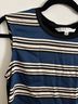 Trina Turk Stripes Blue Black White Sleeveless Top Size XS - photo 3
