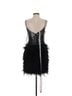 Mac Duggal 100% Polyester Black Silver Cocktail Dress Size 0 - photo 2