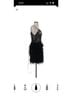 Mac Duggal 100% Polyester Black Silver Cocktail Dress Size 0 - photo 5