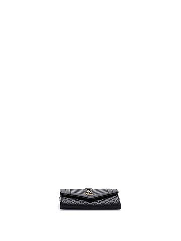 Saint Laurent Classic Monogram Flap Wallet Mixed Matelasse Leather Small (view 2)