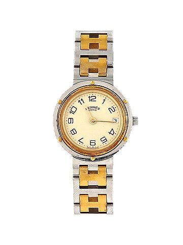 Hermès Hermes Clipper Combination SSxGP Quartz Watch (view 1)