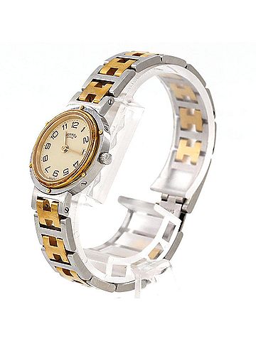 Hermès Hermes Clipper Combination SSxGP Quartz Watch (view 2)
