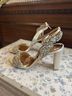 Badgley Mischka White Heels Size 9 1/2 - photo 3