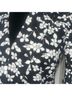 Banana Republic Floral Black White Blazer Size 2 - photo 5