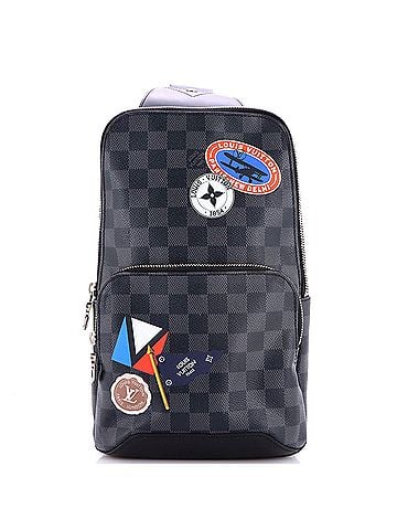 Louis Vuitton Avenue Sling Bag Limited Edition Damier Graphite LV League (view 1)