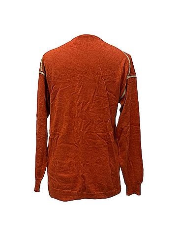 Chloé Chloé V-Neck Cardigan in Rust Cashmere (view 2)