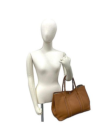 Hermès HERMES Garden Party PM Negonda Leather Tote Bag/Handbag with Logo Hardware, Gold, 81934 (view 2)