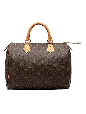 Louis Vuitton Louis Vuitton Monogram Speedy 30 Handbag Mini Boston Bag M41108 Brown Leather Women's LOUIS VUITTON (view 1)