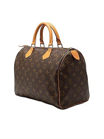 Louis Vuitton Louis Vuitton Monogram Speedy 30 Handbag Mini Boston Bag M41108 Brown Leather Women's LOUIS VUITTON (view 2)