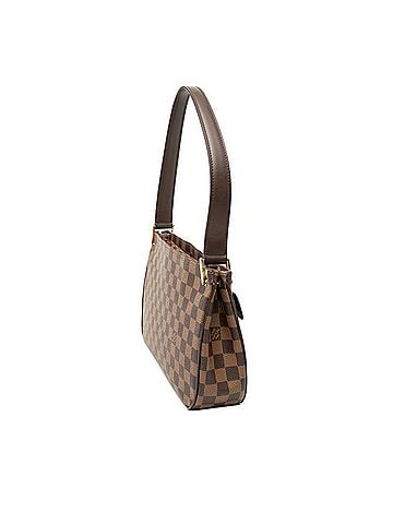 Louis Vuitton Louis Vuitton Damier Aubagne One-Shoulder Bag N51129 Brown Leather Women's LOUIS VUITTON (view 2)