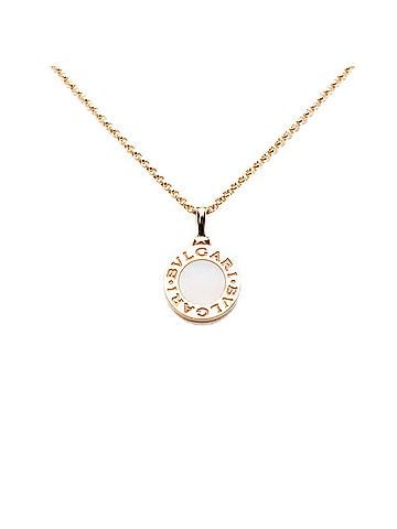 Bvlgari BVLGARI Chain Pendant Necklace Shell 18KYG Yellow Gold 750 Women's (view 1)