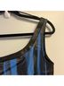Jay Godfrey Stripes Blue Black Cocktail Dress Size 2 - photo 8