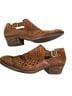 Born 100% Leather Print Brown Ankle Boots Size 9 - photo 9