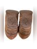 Born 100% Leather Print Brown Ankle Boots Size 9 - photo 13