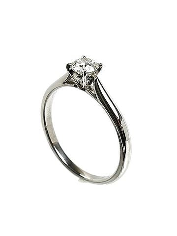 Cartier CARTIER Cartier Pt950 Platinum Solitaire 1895 Wedding Ring N4807950 Diamond 0.31ct 50 2.6g Women's (view 2)