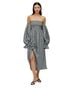 Sleeper Checkered-gingham Black White Casual Dress Size M - photo 1