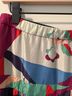 Marc Jacobs 100% Silk Red Blue Ivory Silk Skirt Size 6 - photo 4