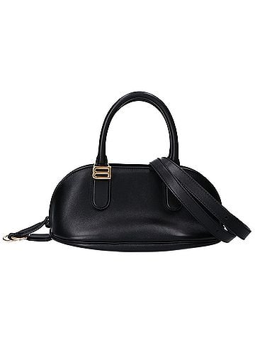 Balenciaga BALENCIAGA 868585 2026 Summer Collection Showpiece Black Bolero Smooth Calf Bowling Bag Mini Shoulder - Women's (view 1)