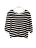 Maje Stripes White Black Pullover Sweater Size M - photo 1