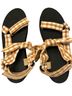 Loeffler Randall Graphic Orange White Sandals Size 10 1/2 - photo 1