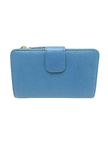 Prada Prada Women's Bi-fold Wallet 1ML225 Saffiano Leather Multicolor Blue (view 2)
