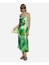 Mango 100% Viscose Print Green Casual Dress Size 8 - photo 3
