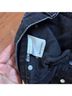 Reformation 100% Cotton Black Denim Shorts Size 28 - photo 4
