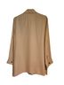 Jil Sander 100% Viscose Solid Tan Long Sleeve Button-Down Shirt Size L - photo 2