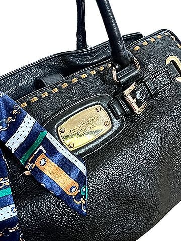 Michael Kors Leather Satchel (view 2)
