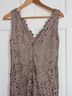 Vera Wang 100% Polyester Floral Tan Cocktail Dress Size 10 - photo 7