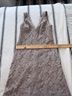 Vera Wang 100% Polyester Floral Tan Cocktail Dress Size 10 - photo 10