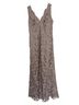 Vera Wang 100% Polyester Floral Tan Cocktail Dress Size 10 - photo 1